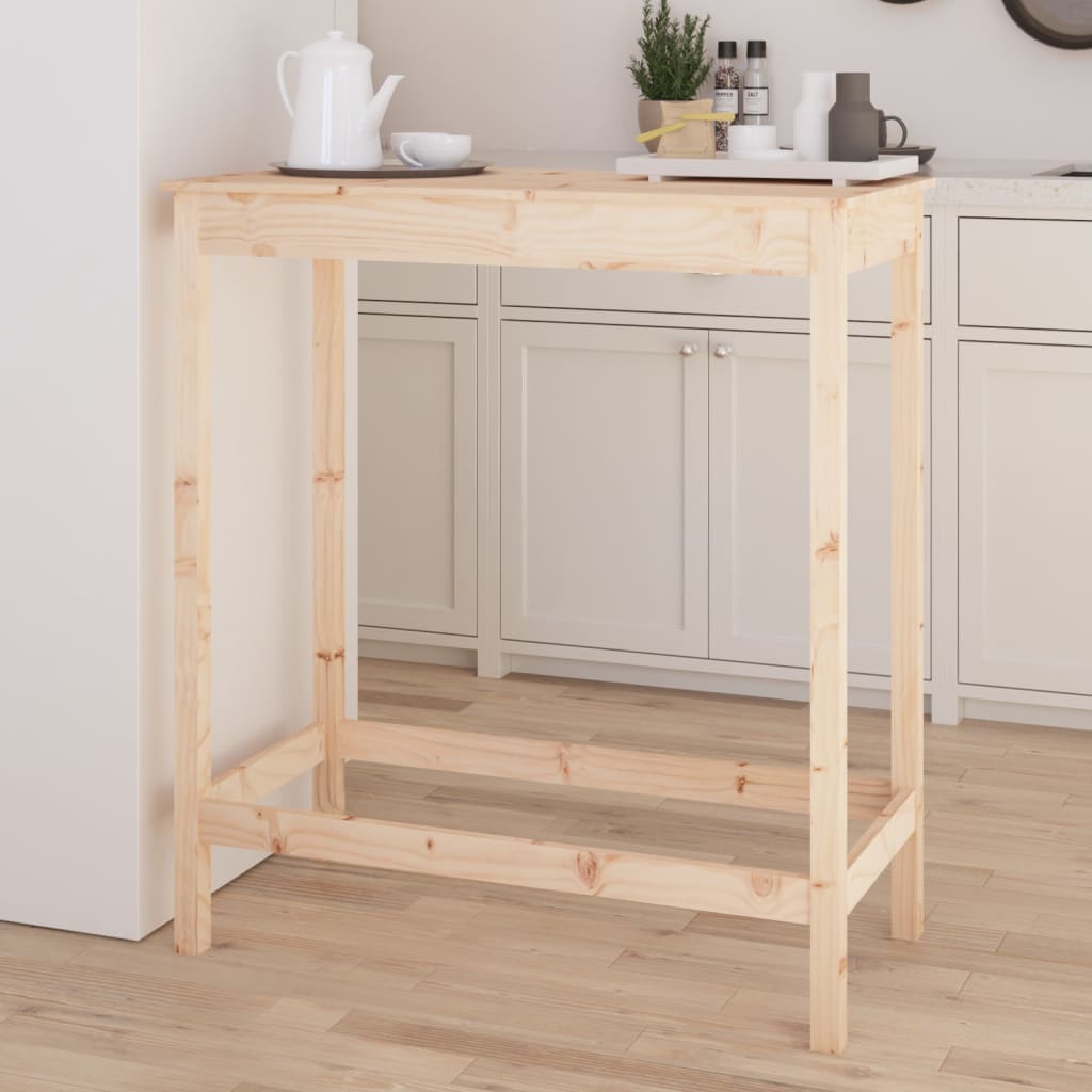 Barbord 100X50X110 Cm Massivt Fyrretræ