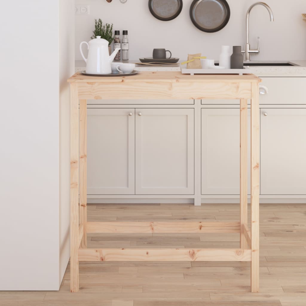 Barbord 100X50X110 Cm Massivt Fyrretræ
