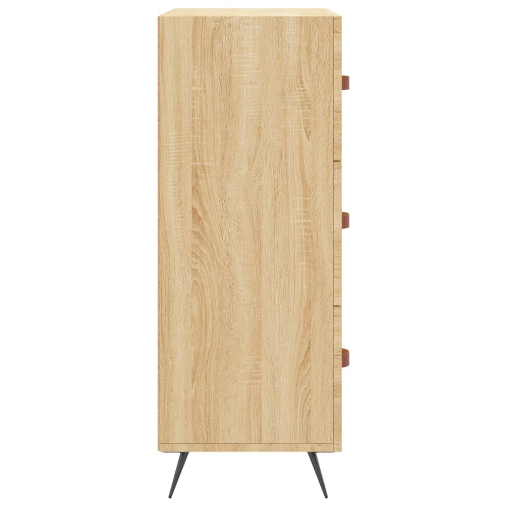 Kommode 69,5X34X90 Cm Konstrueret Træ