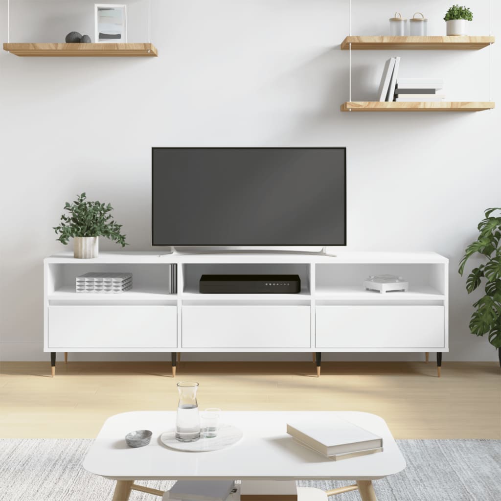 Tv-Skab 150 X 30 X 45 Cm Etræ Konstrueret Træ