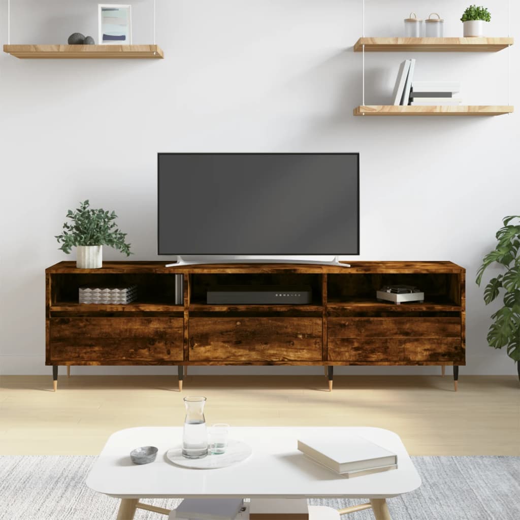 Tv-Skab 150 X 30 X 45 Cm Etræ Konstrueret Træ