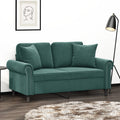 2-Personers Sofa Med Pyntepuder Velour