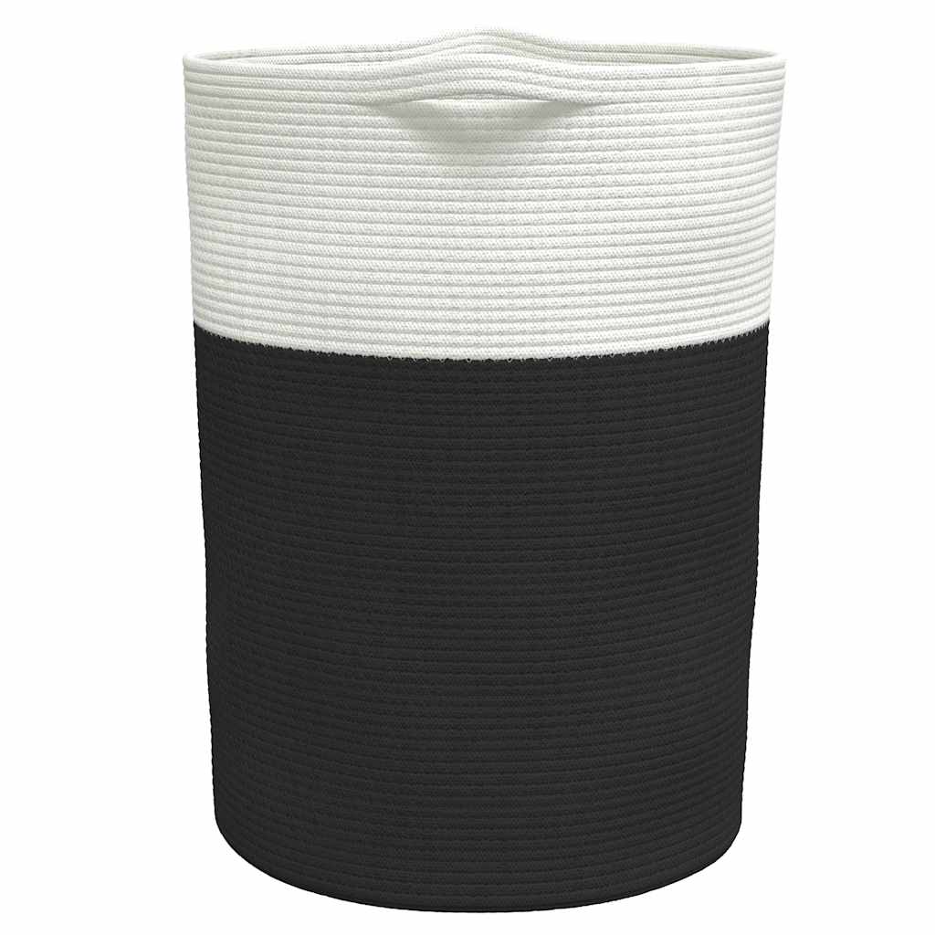 Opbevaringskurv Ø49X65 Cm Bomuld Og Hvid