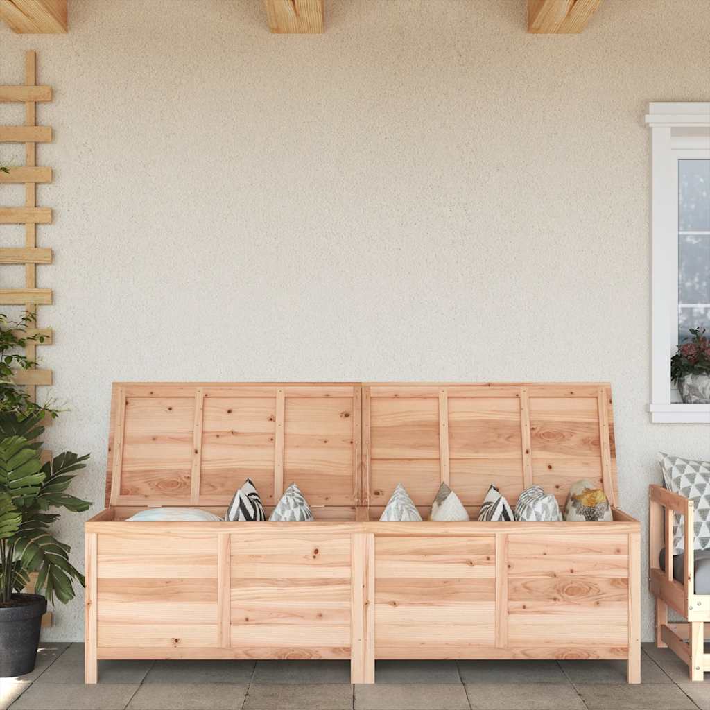 Opbevaringskasse Til Haven 198,5X50X56,5 Cm Massivt Fyrretræ
