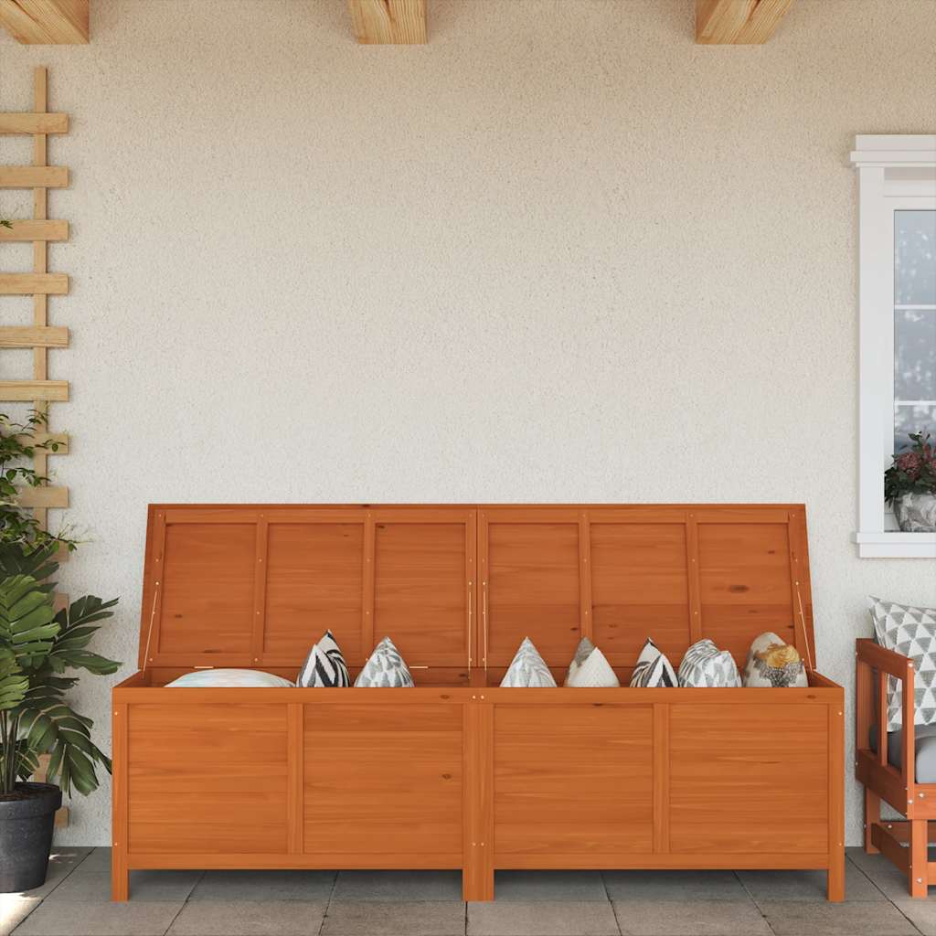Opbevaringskasse Til Haven 198,5X50X56,5 Cm Massivt Fyrretræ