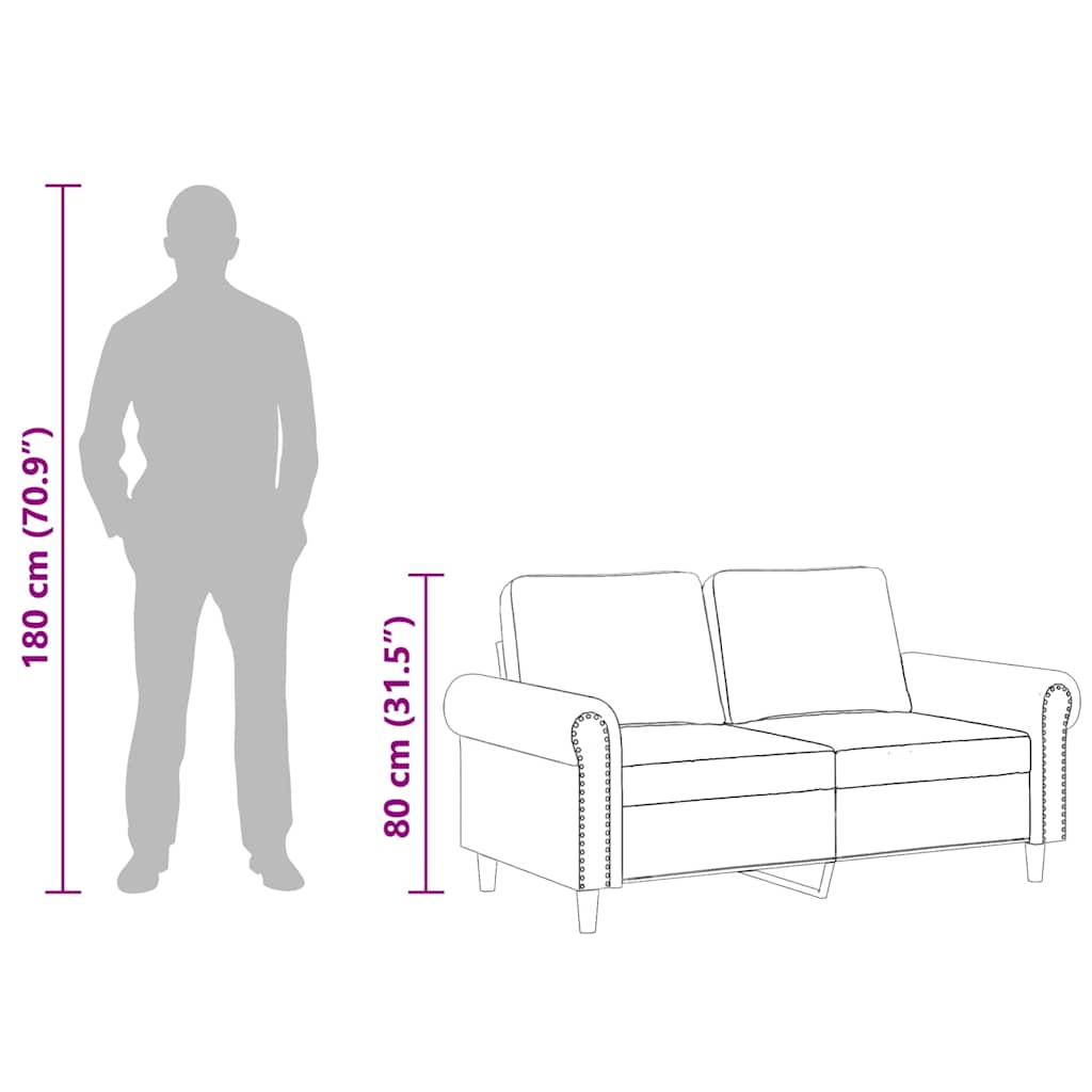 2-Personers Sofa Velour