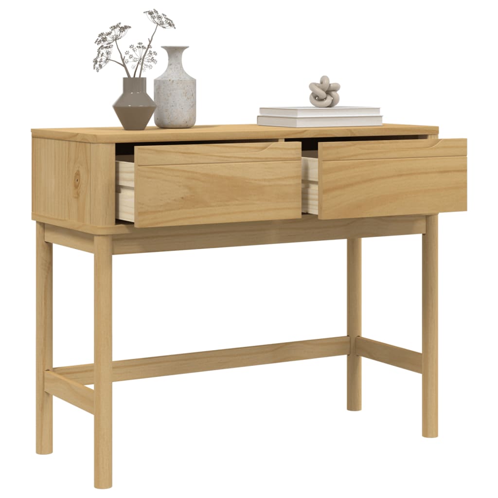 Konsolbord Floro 89,5X36,5X73 Cm Massivt Fyrretræ