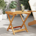 Foldbart Havebord 90X52,5X65 Cm Massivt Akacietræ
