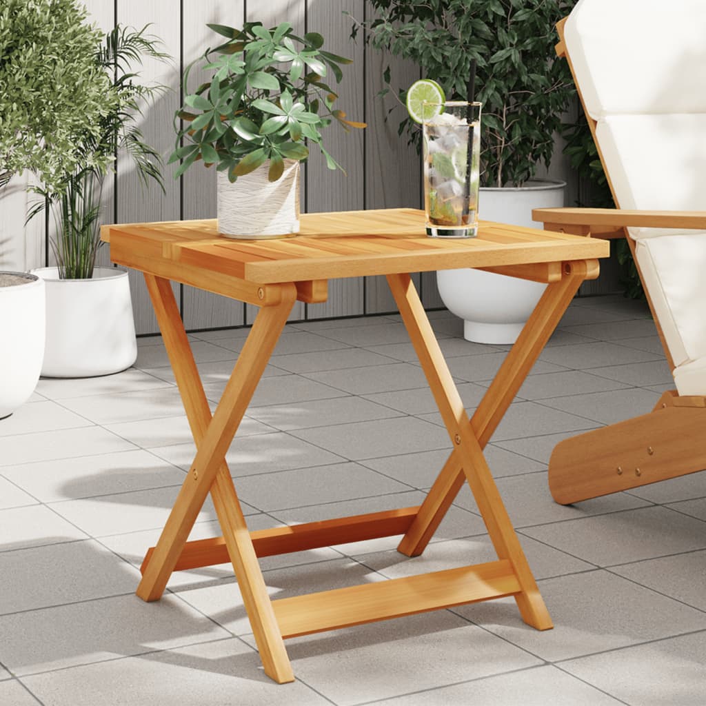 Foldbart Havebord 90X52,5X65 Cm Massivt Akacietræ