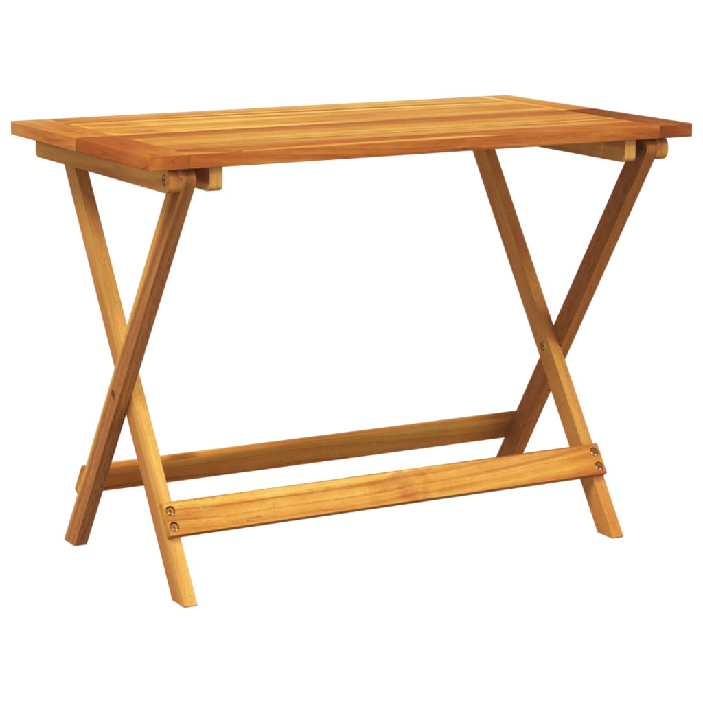 Foldbart Havebord 90X52,5X65 Cm Massivt Akacietræ
