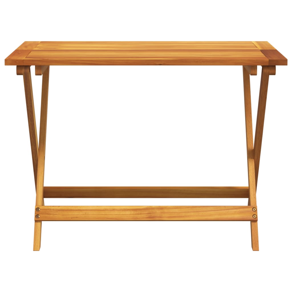 Foldbart Havebord 90X52,5X65 Cm Massivt Akacietræ