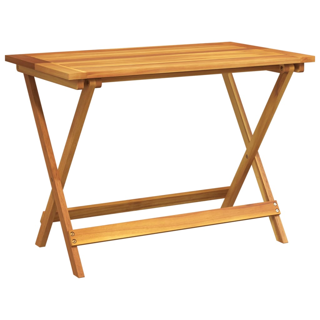 Foldbart Havebord 90X52,5X65 Cm Massivt Akacietræ