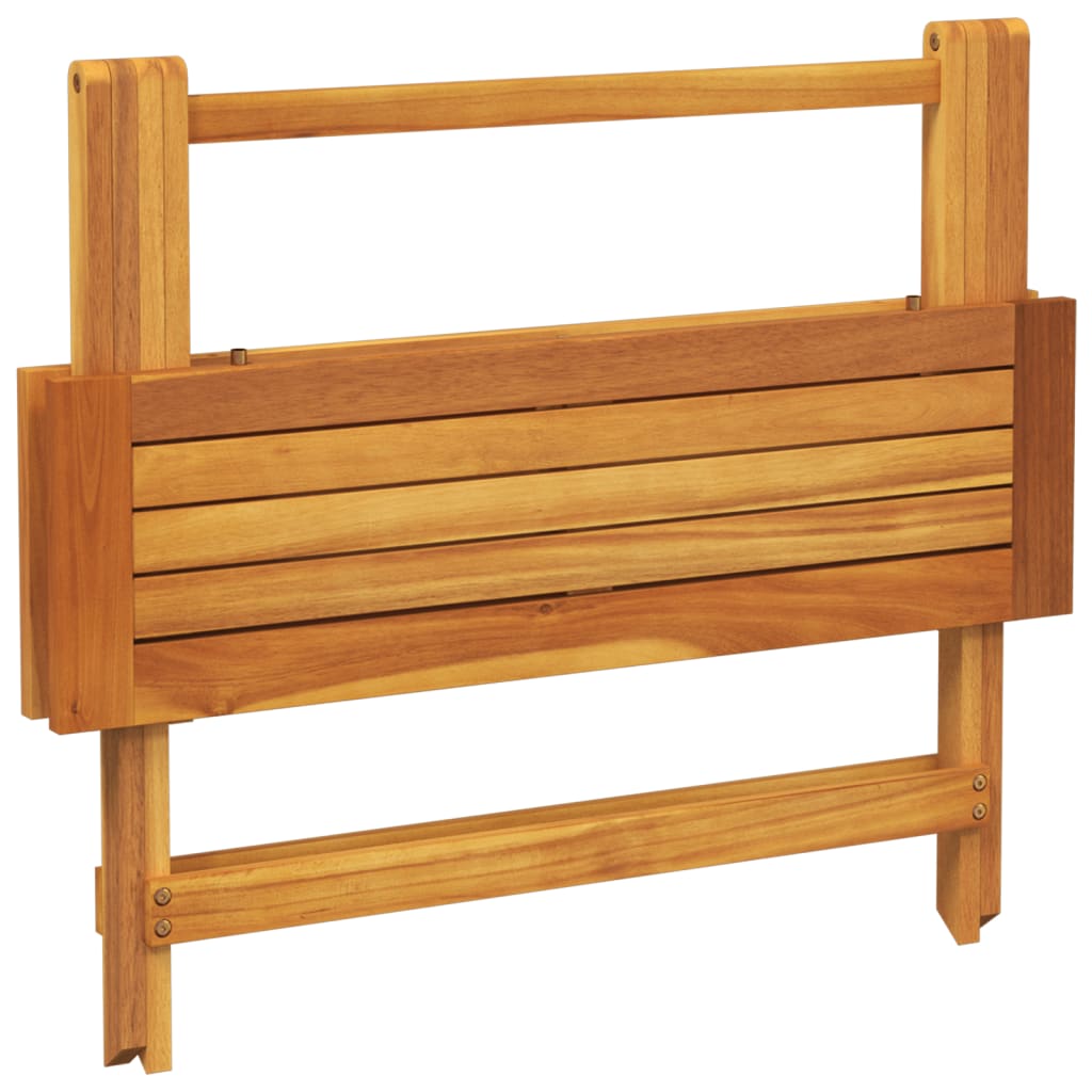 Foldbart Havebord 90X52,5X65 Cm Massivt Akacietræ