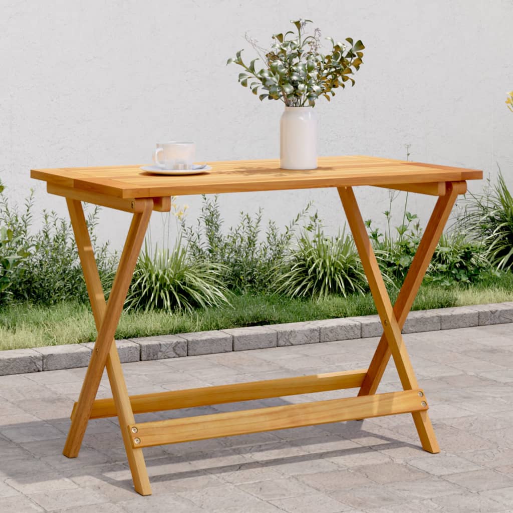 Foldbart Havebord 90X52,5X65 Cm Massivt Akacietræ