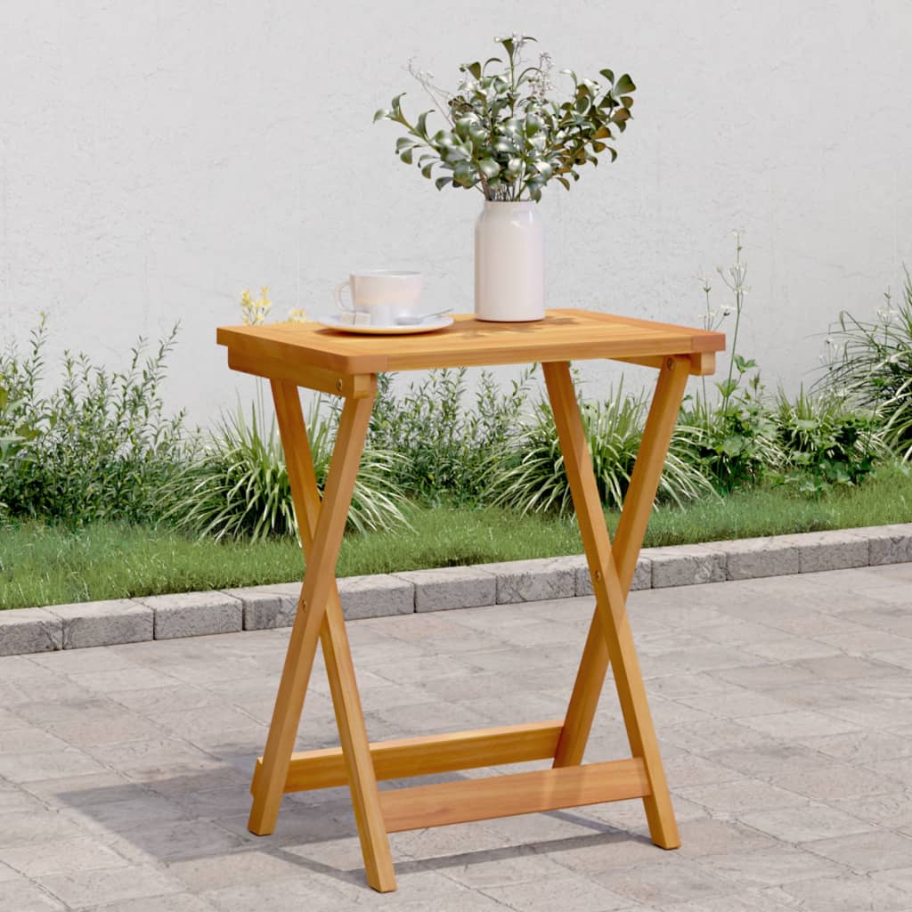 Foldbart Havebord 50X36X60 Cm Massivt Akacietræ