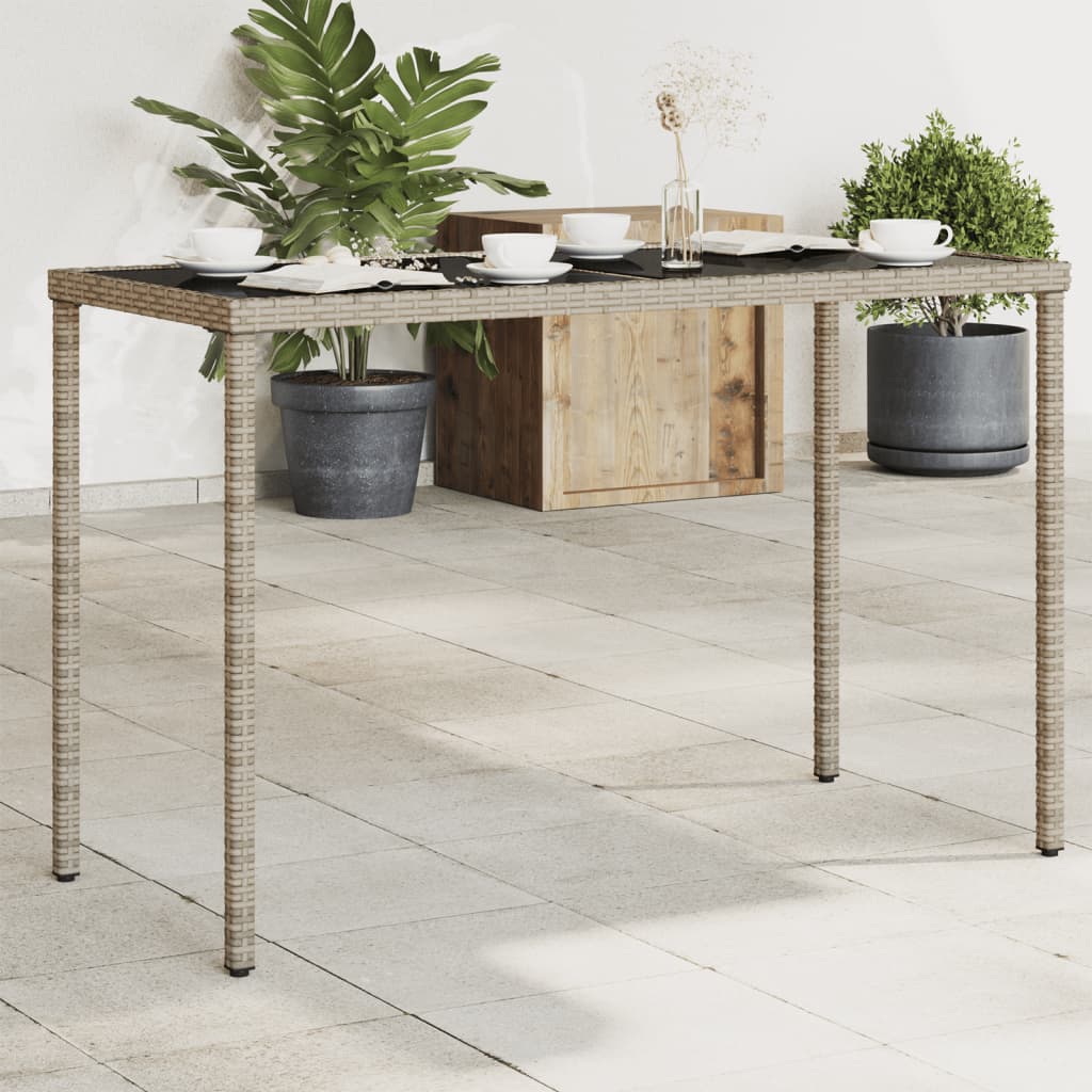 Havebord Med Top I Akacie 115X54X74 Cm Polyrattan