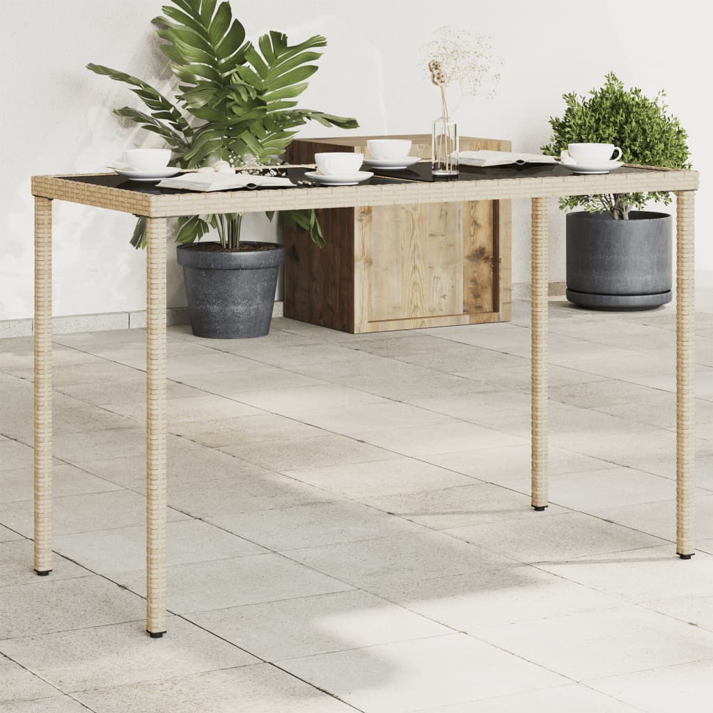 Havebord Med Top I Akacie 115X54X74 Cm Polyrattan