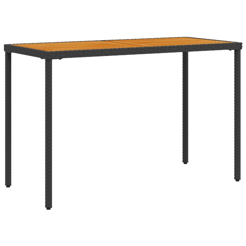 Havebord Med Top I Akacie 115X54X74 Cm Polyrattan
