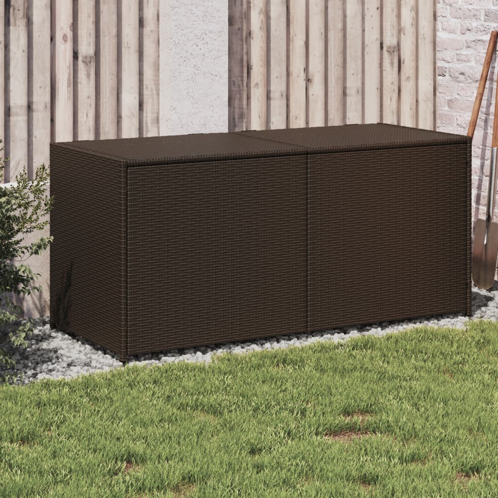 Opbevaringsboks Med Hjul 283 L Polyrattan