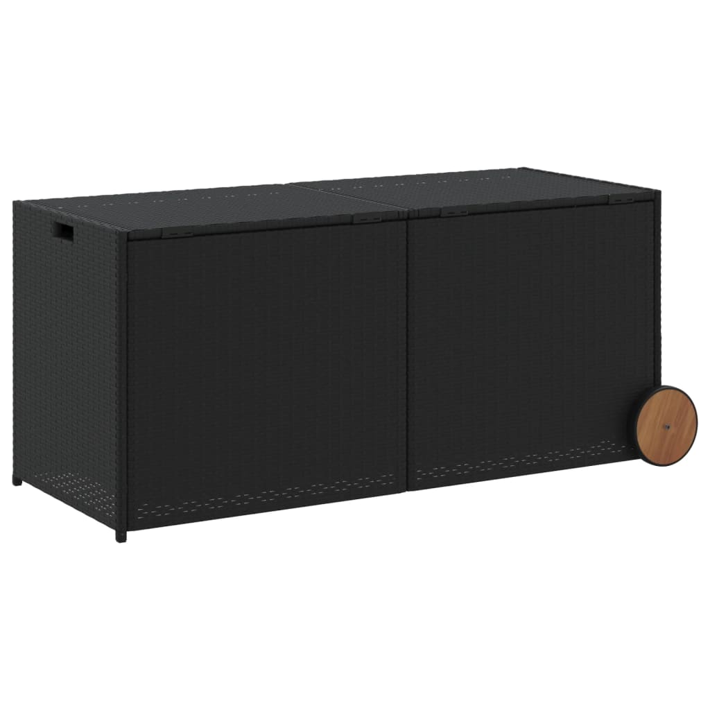 Opbevaringsboks Med Hjul 283 L Polyrattan