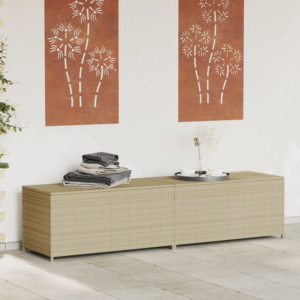 Opbevaringsboks Med Hjul 283 L Polyrattan