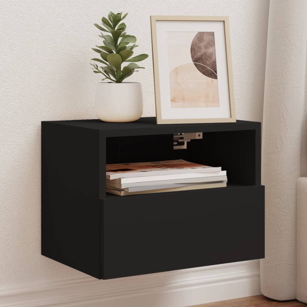 Væghængte Tv-Borde 2 Stk. 60X30X30 Cm Konstrueret Træ