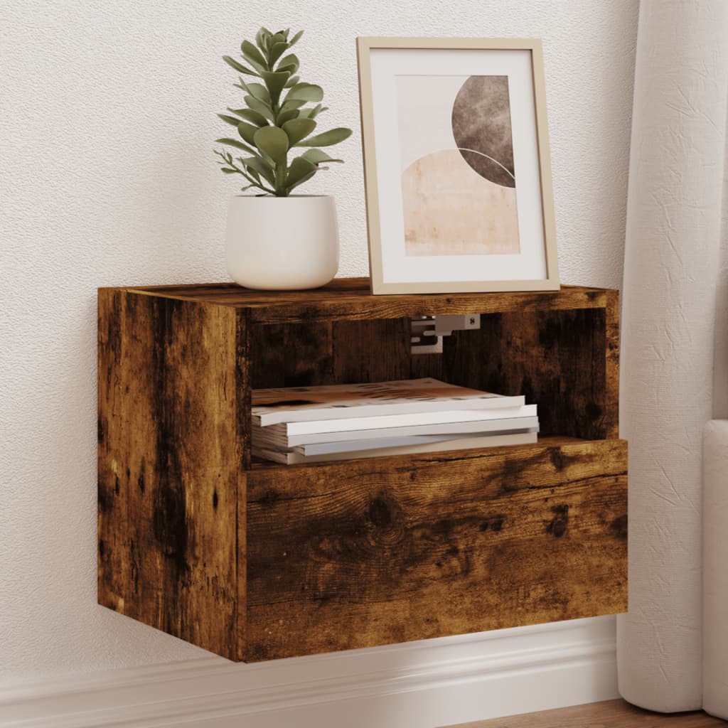 Væghængte Tv-Borde 2 Stk. 60X30X30 Cm Konstrueret Træ