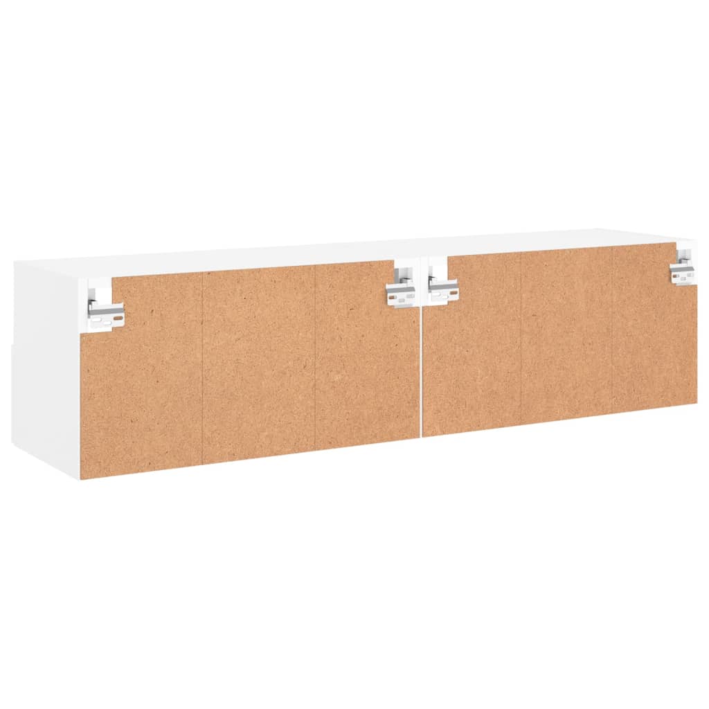 Væghængte Tv-Borde 2 Stk. 60X30X30 Cm Konstrueret Træ