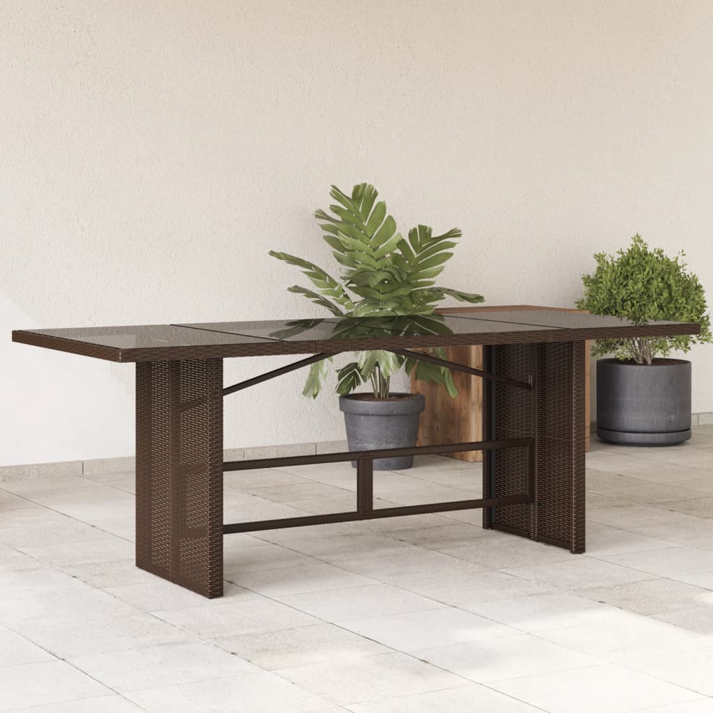 Havebord Med Top 190X80X74 Cm Polyrattan