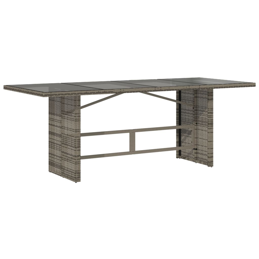 Havebord Med Top 190X80X74 Cm Polyrattan