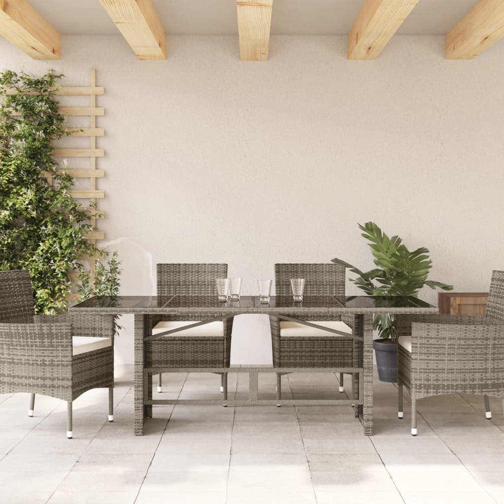 Havebord Med Top 190X80X74 Cm Polyrattan