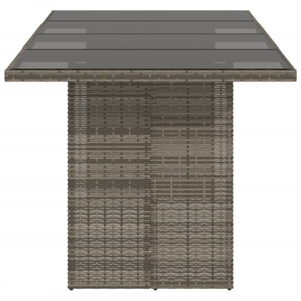 Havebord Med Top 190X80X74 Cm Polyrattan