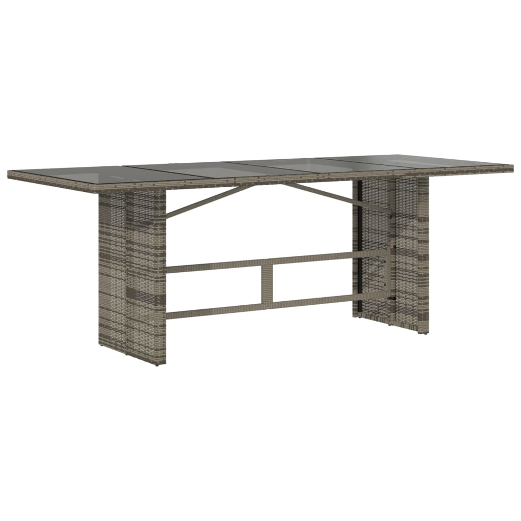 Havebord Med Top 190X80X74 Cm Polyrattan