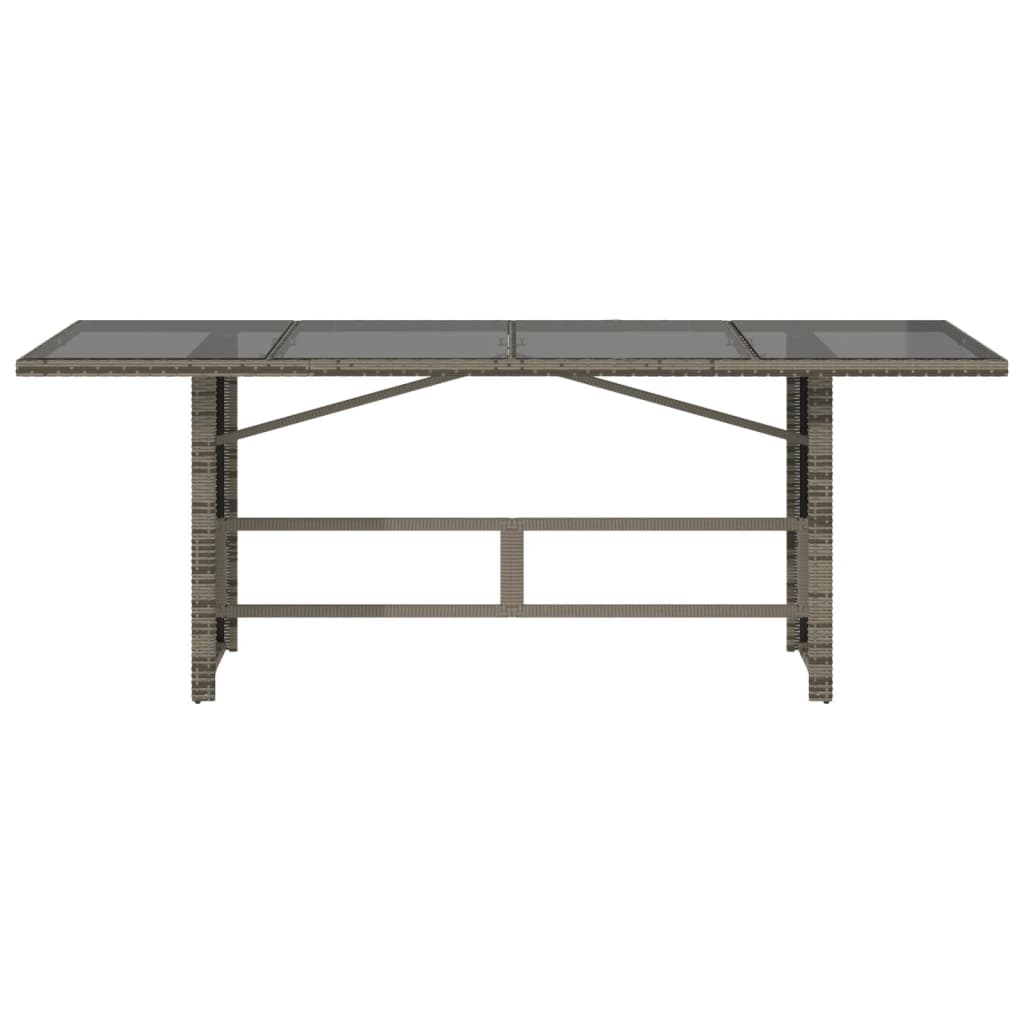 Havebord Med Top 190X80X74 Cm Polyrattan