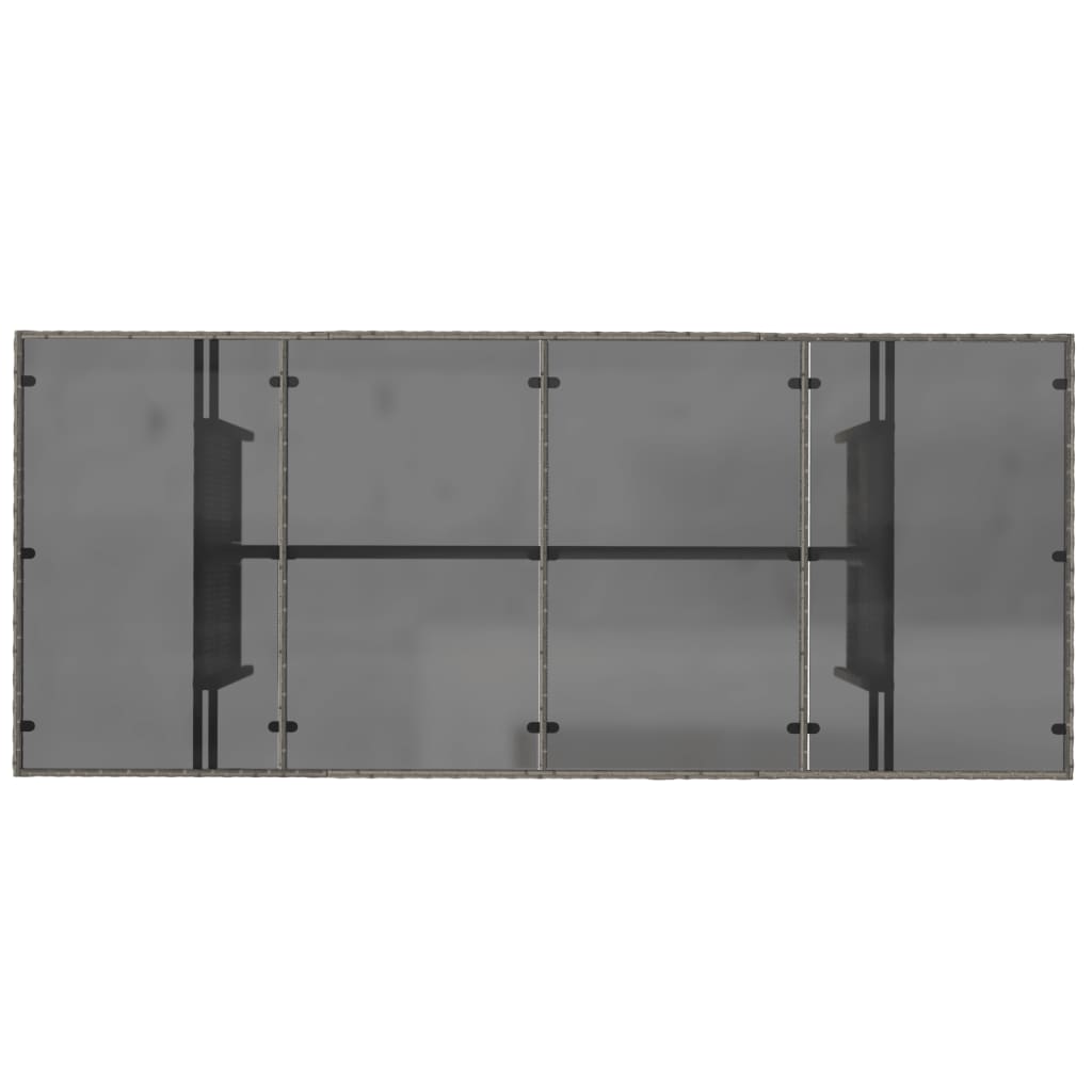 Havebord Med Top 190X80X74 Cm Polyrattan