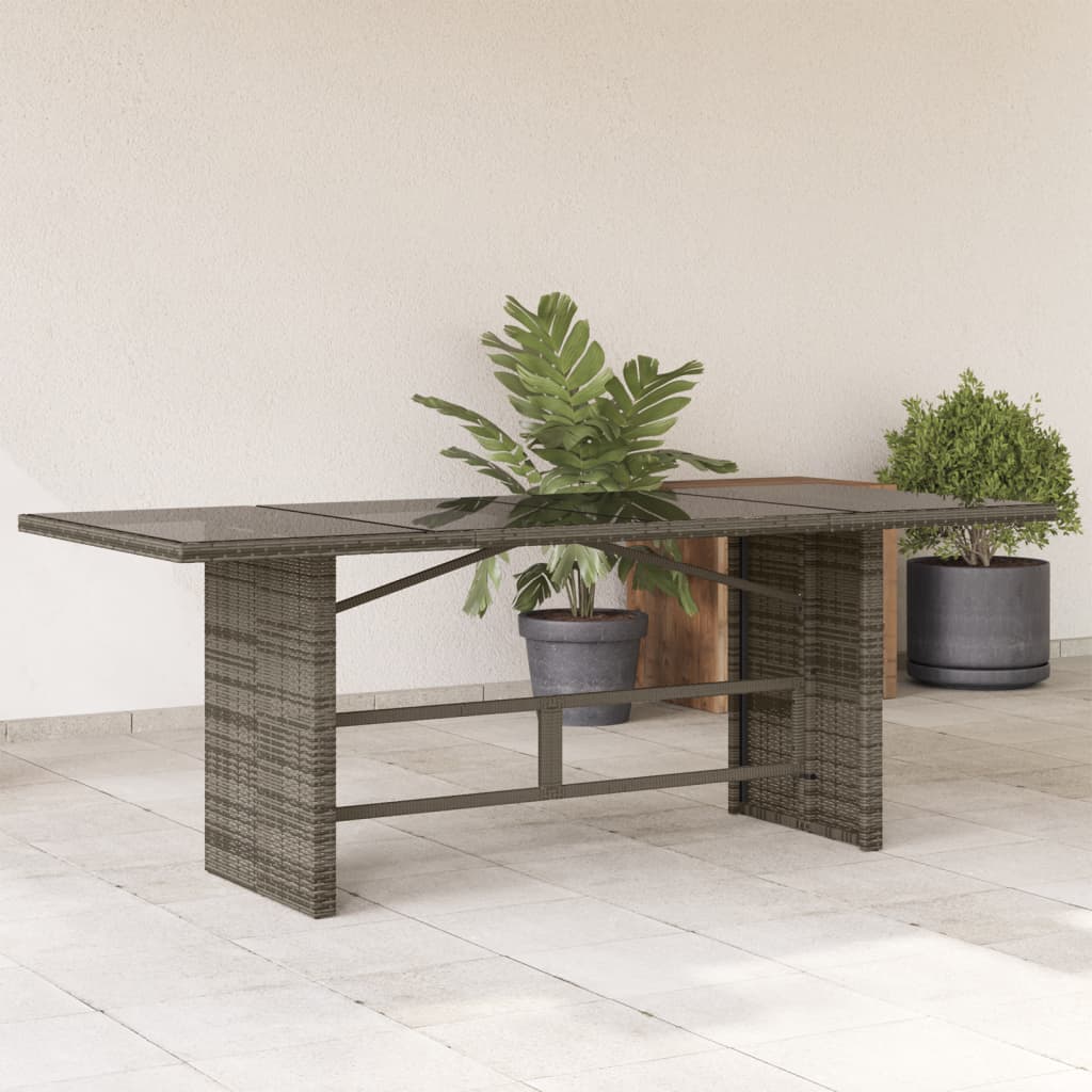 Havebord Med Top 190X80X74 Cm Polyrattan