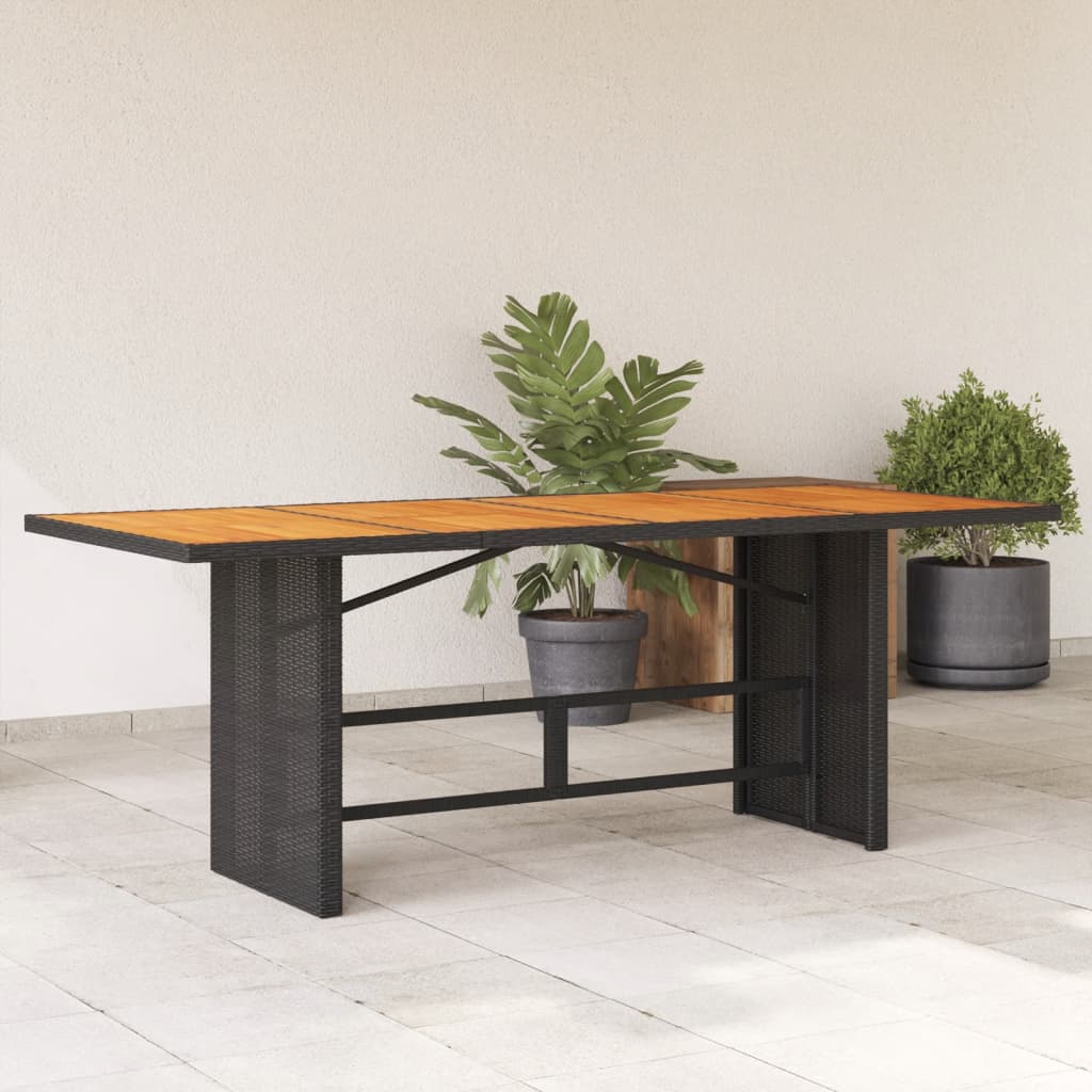 Havebord Med Top 190X80X74 Cm Polyrattan