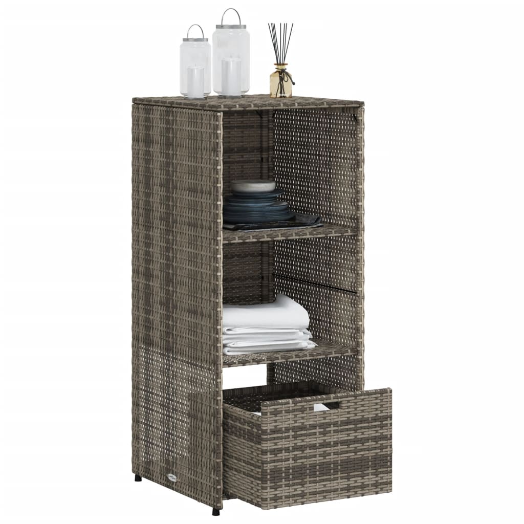Opbevaringsskab Til Haven 50X55X115 Cm Polyrattan
