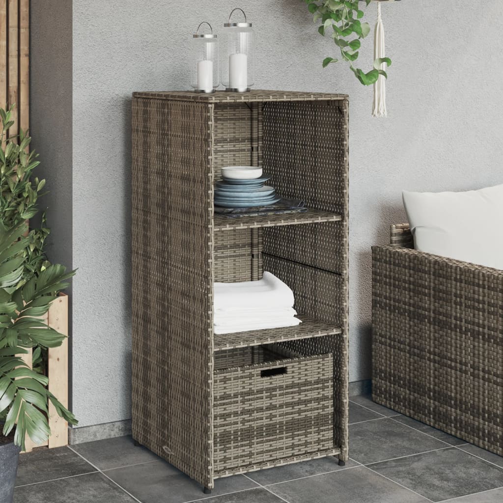 Opbevaringsskab Til Haven 50X55X115 Cm Polyrattan