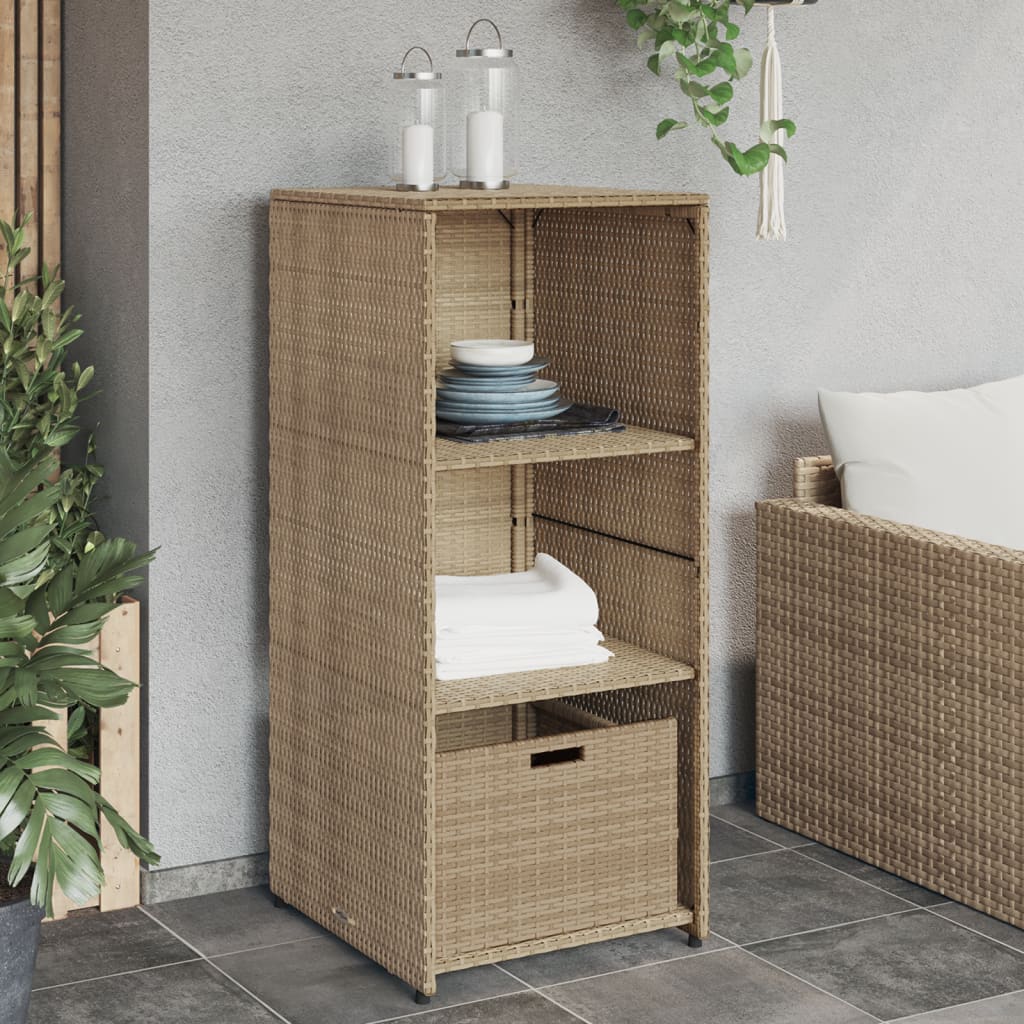 Opbevaringsskab Til Haven 50X55X115 Cm Polyrattan