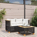 Hjørnemoduler Til Havesofa 2 Stk. Med Hynder Polyrattan Beige