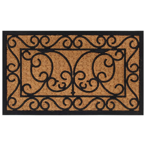 Dørmåtte 45X75 Cm Rektangulær Gummi Og Coir