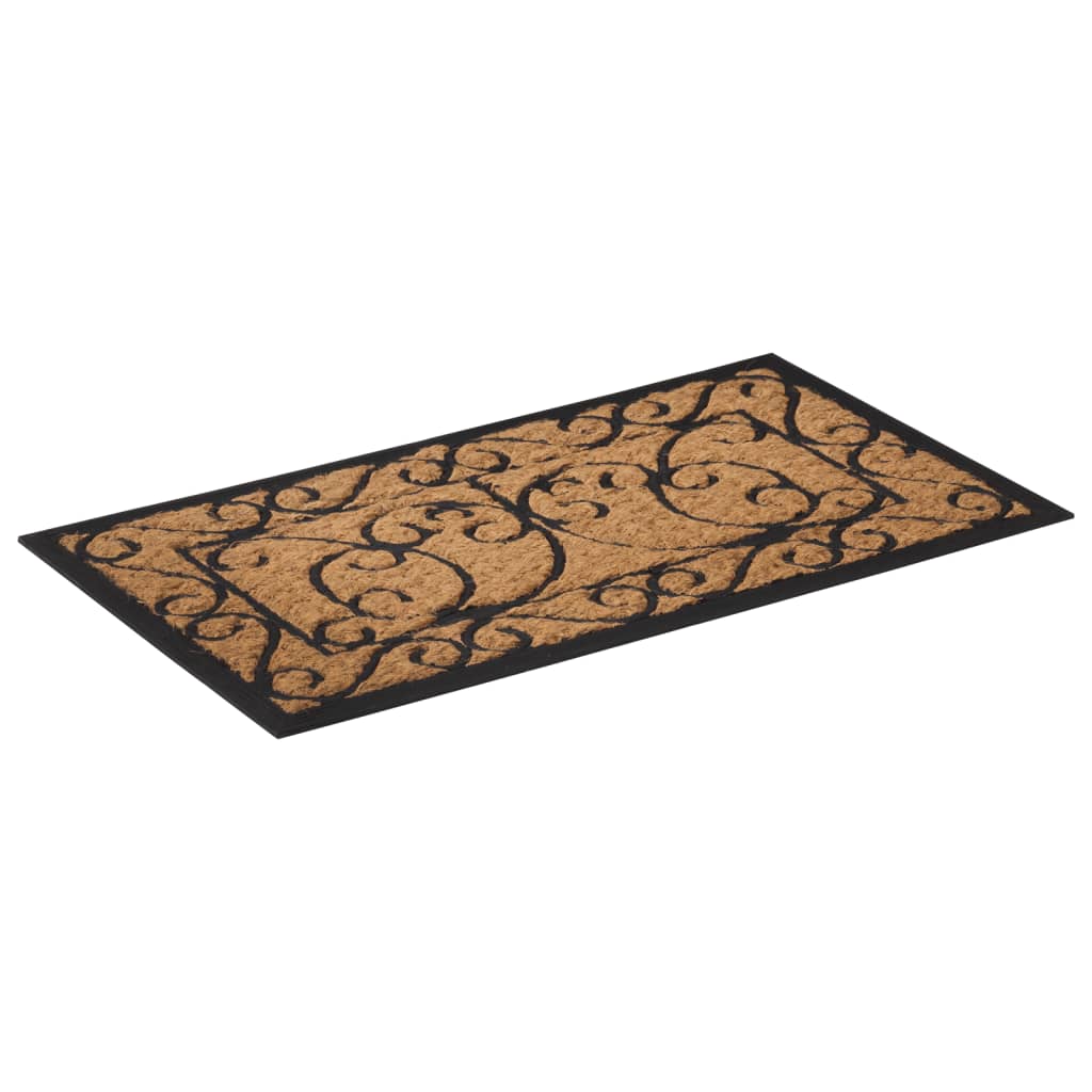 Dørmåtte 45X75 Cm Rektangulær Gummi Og Coir