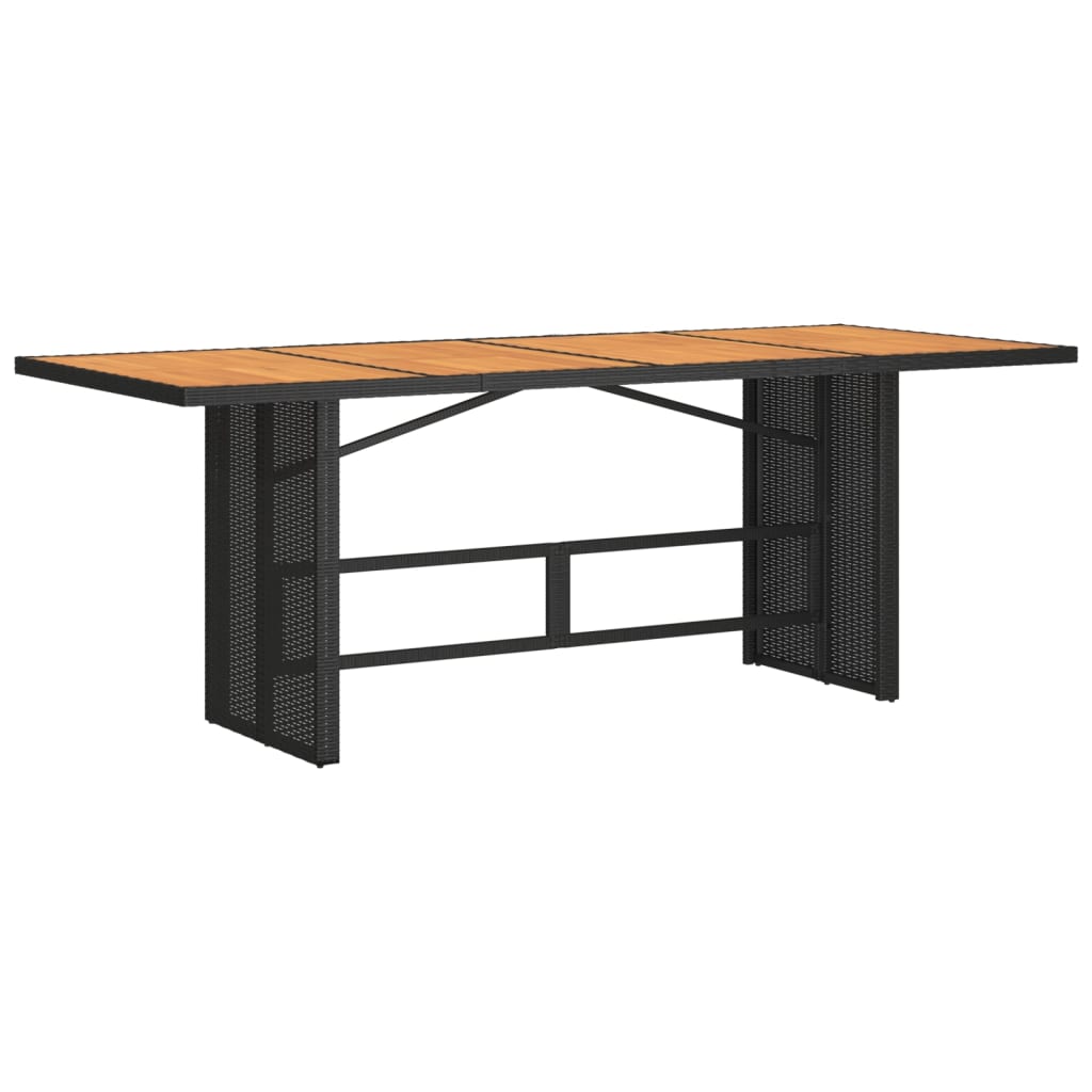 Havebord Med Top 190X80X75 Cm Polyrattan