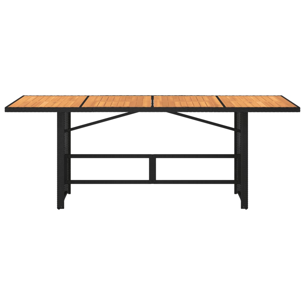 Havebord Med Top 190X80X75 Cm Polyrattan