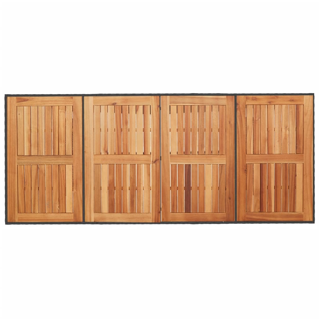 Havebord Med Top 190X80X75 Cm Polyrattan