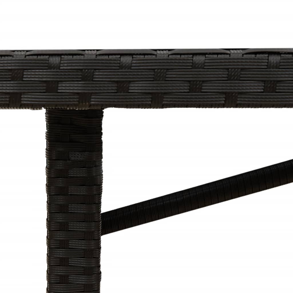 Havebord Med Top 190X80X75 Cm Polyrattan