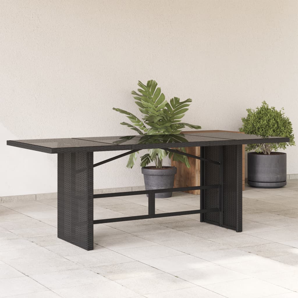 Havebord Med Top 190X80X75 Cm Polyrattan
