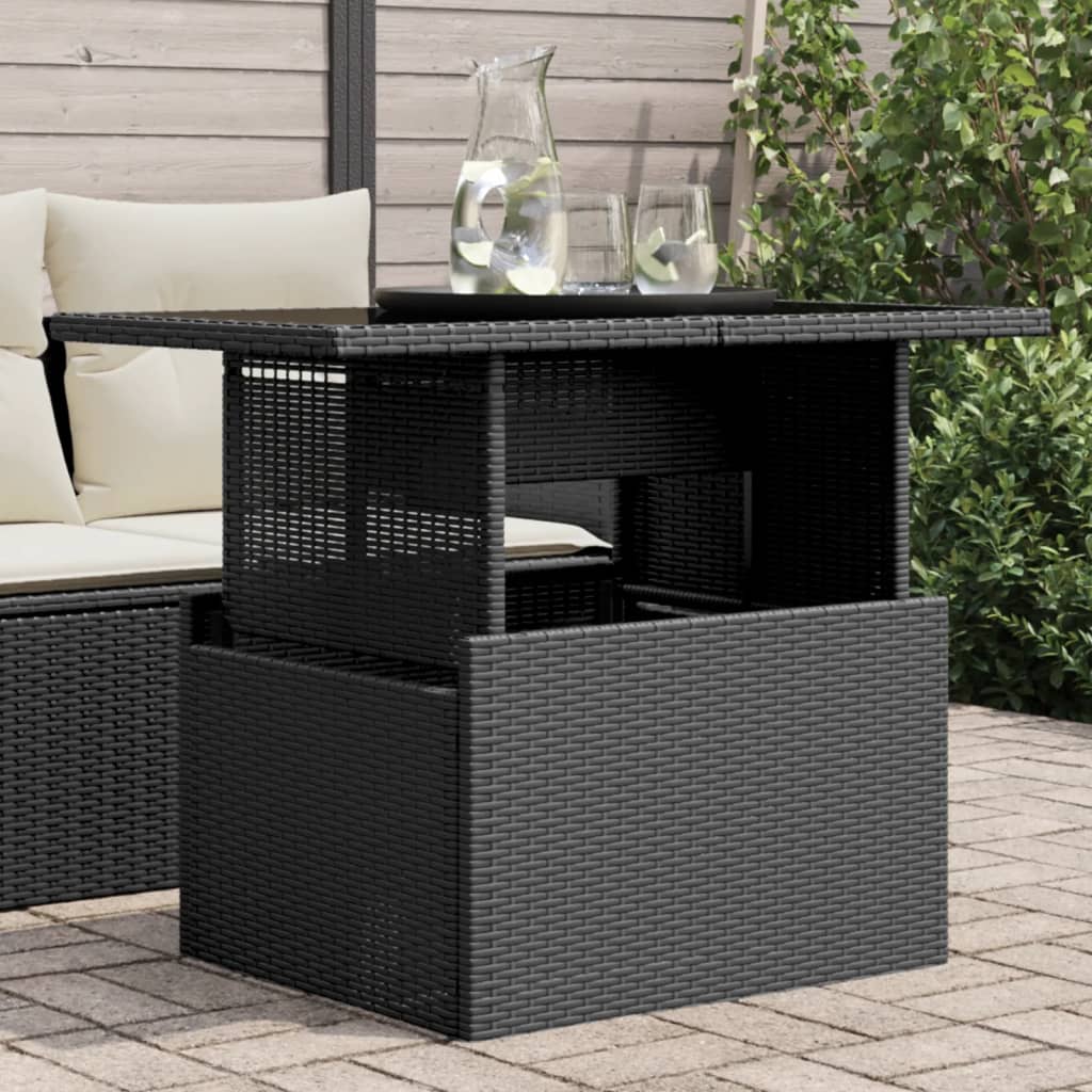 Havebord 100X55X73 Cm Polyrattan Og Akacie