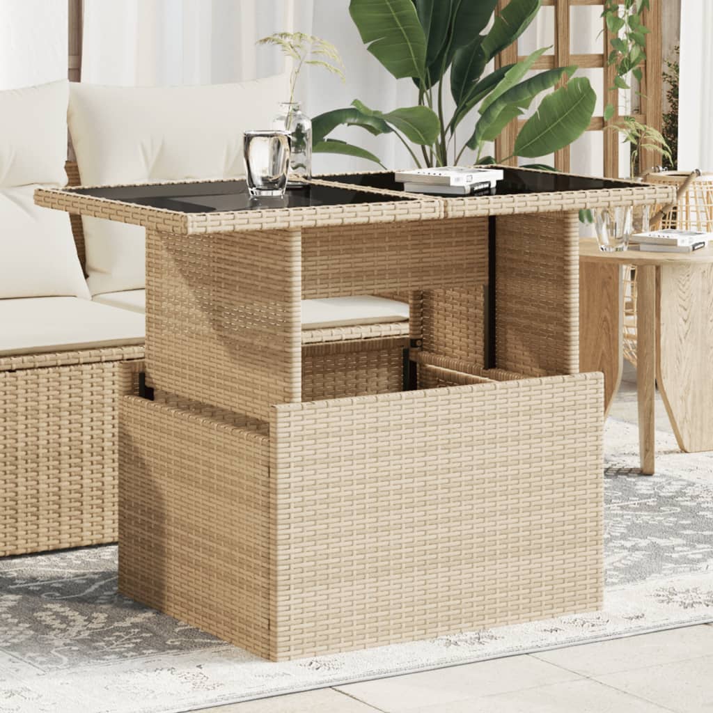 Havebord 100X55X73 Cm Polyrattan Og Akacie